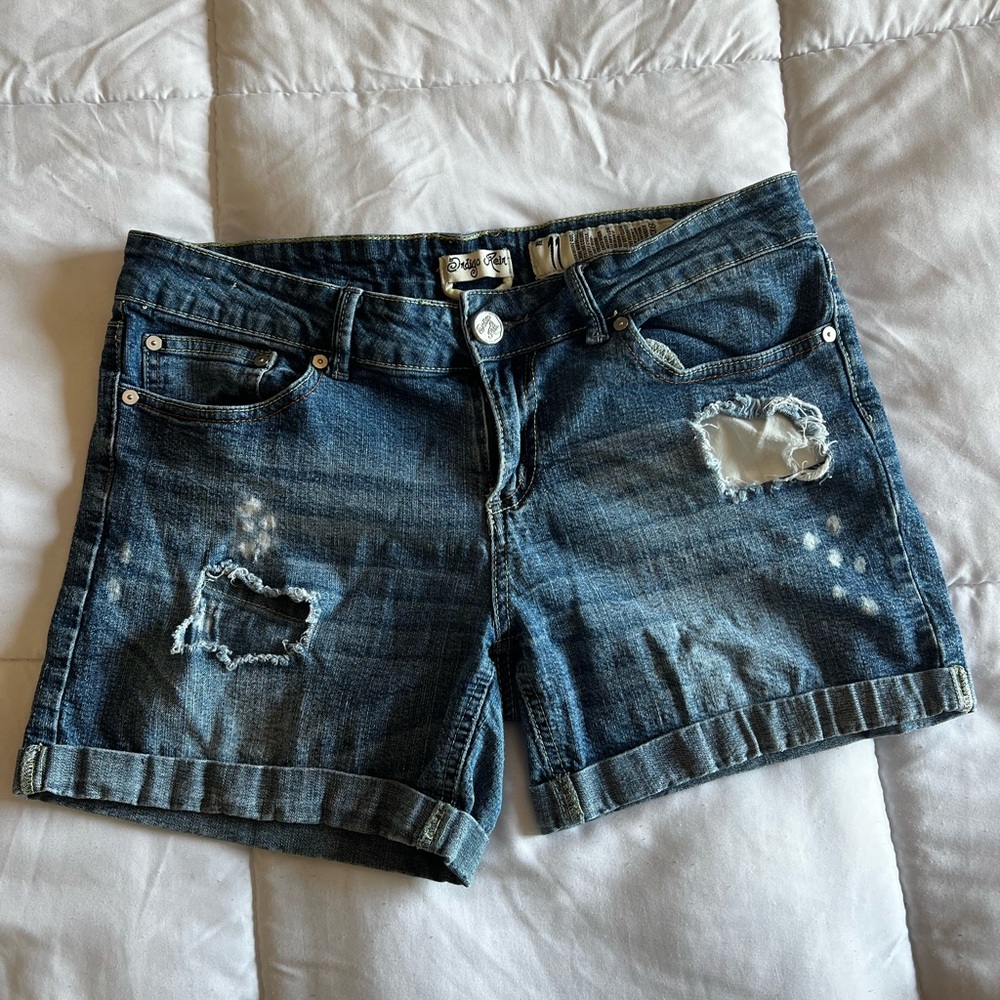 Indigo Rein Distressed Jean Shorts